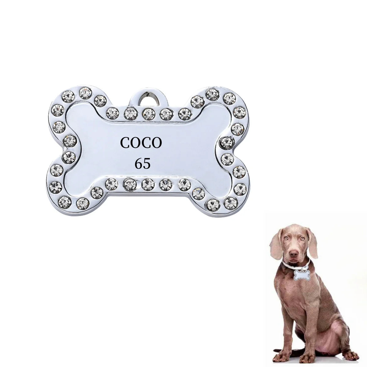 VIP Customizable Engraved Pets ID Tag for Dog Cat Bronze Nameplate Tags Personalized Address Number Dogs Collar ID Pendant